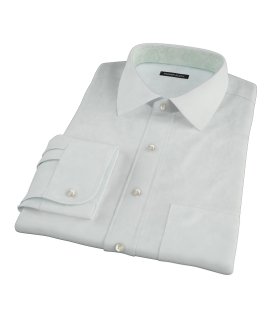 Bowery Mint Green Pinpoint Custom Made Shirt 