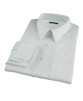 Bowery Mint Green Pinpoint Fitted Dress Shirt 