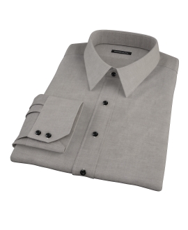 Black Heavy Oxford Cloth Men's Dress Shirt 