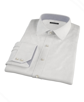 White Pinpoint Dress Shirt 