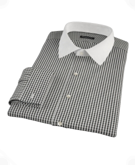 Small Black Gingham Tailor Made Shirt 