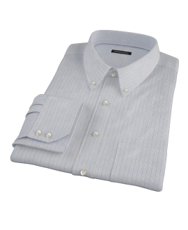 Japanese Light Blue Multi Stripe Custom Made Shirt 
