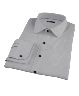 Jones Charcoal Grey End-on-End Custom Made Shirt 