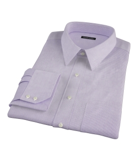 Purple Mini Grid Fitted Shirt 