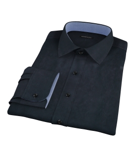 Navy Broadcloth Custom Dress Shirt 