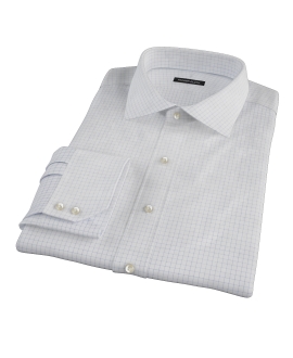 Morton Wrinkle-Resistant Navy Graph Fitted Dress Shirt 