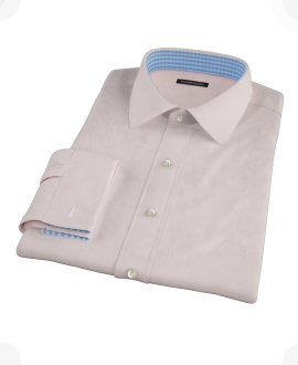 Pink Royal Twill Fitted Shirt 