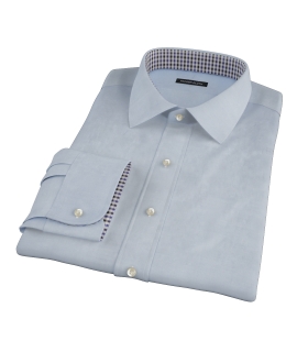Light Blue Heavy Oxford Cloth Custom Dress Shirt 