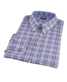 Red and Blue Plaid Dress Shirt 