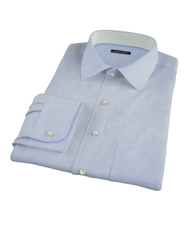 Blue Mini Grid Custom Made Shirt 