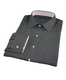 Jones Charcoal End on End Men's Dress Shirt 