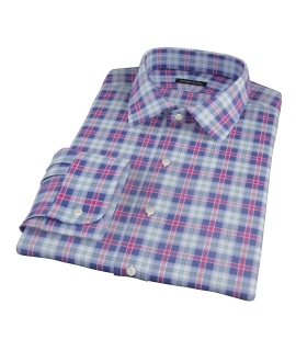 Blue Red and Green Plaid Tailor Made Shirt 