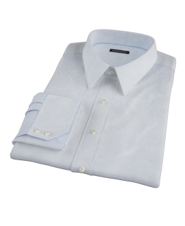 Light Blue Dobby Stripe Tailor Made Shirt 