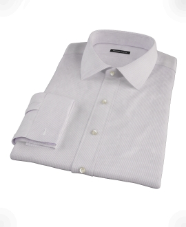 Japanese Lavender Mini Grid Men's Dress Shirt 