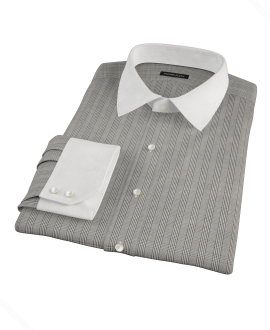 Black Glen Plaid Dress Shirt 