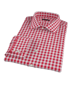Red Large Gingham Dress Shirt 