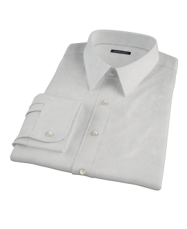 100s Pale Gray Stripe Custom Made Shirt 