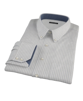 Japanese Light Blue and Gray Stripe Custom Made Shirt 