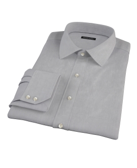 Jones Charcoal Grey End-on-End Custom Made Shirt 