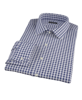 Navy Gingham Dress Shirt 
