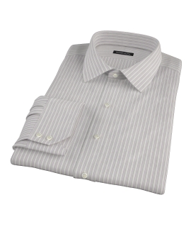 Japanese Lavender and Gray Stripe Custom Made Shirt 