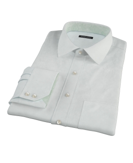 Bowery Mint Green Pinpoint Custom Made Shirt 