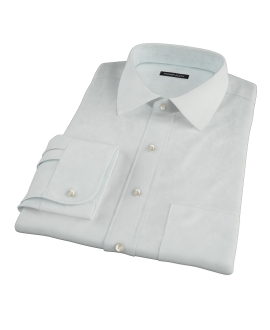 Bowery Mint Green Pinpoint Fitted Dress Shirt 