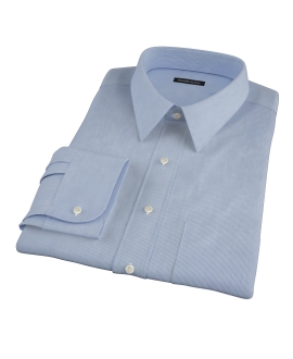 Albini Blue Fine Stripe Dress Shirt 