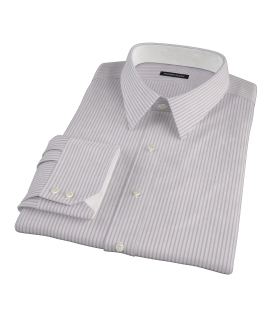 Albini Pink Bordered Stripe Custom Made Shirt 