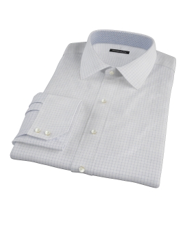 Morton Wrinkle-Resistant Navy Graph Dress Shirt 