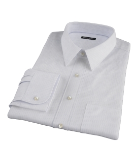 Aqua and Lavender Satin Stripe Men's Dress Shirt 