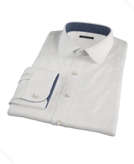 Bowery White Wrinkle-Resistant Pinpoint Men's Dress Shirt 