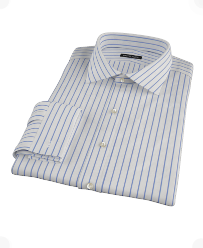 Navy Stripe Custom Dress Shirt 