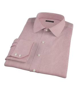 100s Red University Stripe Tailor Made Shirt 