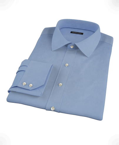Dark Blue Pinpoint Custom Dress Shirt 
