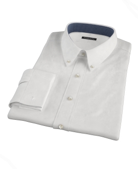 White Pinpoint Men's Dress Shirt 