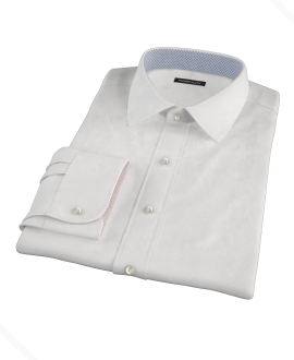 Canclini White Broadcloth Tailor Made Shirt 