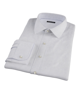Aqua and Lavender Satin Stripe Custom Made Shirt 