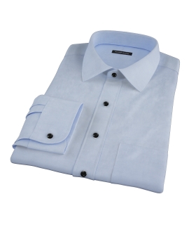 Bowery Blue Wrinkle-Resistant Pinpoint Men's Dress Shirt 