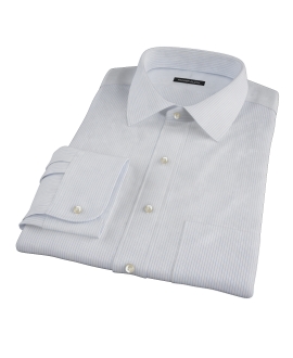 Morton Wrinkle-Resistant Royal Blue Stripe Tailor Made Shirt 