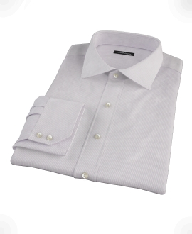 Japanese Lavender Mini Grid Fitted Shirt 
