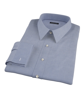 Blue 100s Oxford Fitted Dress Shirt 