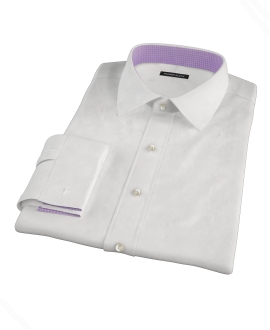 White Pinpoint Tailor Made Shirt 