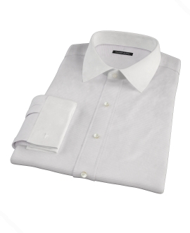 140s Lavender Wrinkle Resistant Grid Custom Made Shirt 