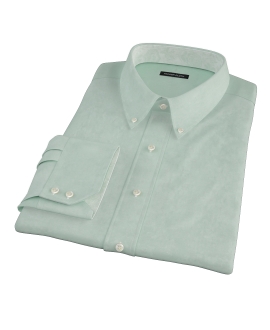 Light Green Heavy Oxford Cloth Men's Dress Shirt 