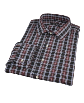Whistler Maroon Plaid Men's Dress Shirt 
