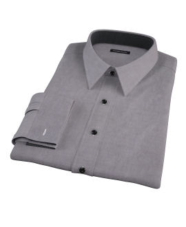 Charcoal Oxford Fitted Shirt 