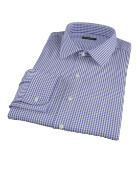 Small Blue 100s Gingham Tailor Made Shirt 