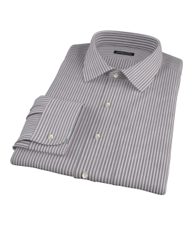 Navy and Red Pinstripe Custom Dress Shirt 