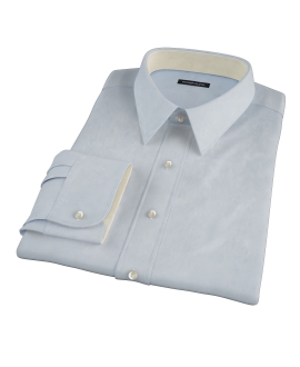 Light Blue 120s Broadcloth Men's Dress Shirt 